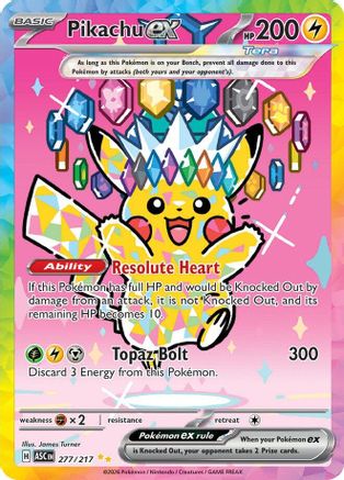 Pikachu ex (ASC-277) (Holofoil)