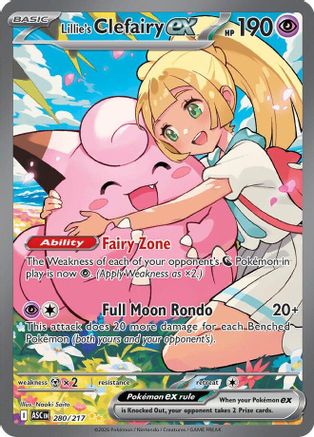 Lillie's Clefairy ex (ASC-280) (Holofoil)