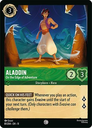 Aladdin - On the Edge of Adventure (11-081) (Cold Foil)