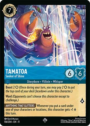 Tamatoa - Seeker of Shine (11-156) (Cold Foil)