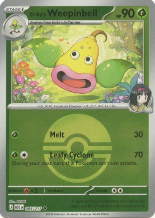 Erika's Weepinbell (Poke Ball) (ASC-005) (Reverse Holofoil)