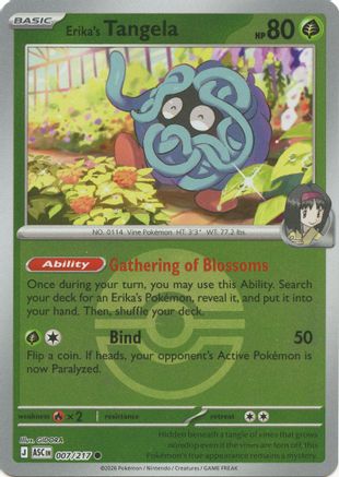 Erika's Tangela (Poke Ball) (ASC-007) (Reverse Holofoil)