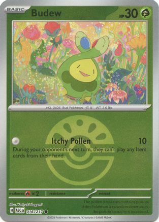 Budew (Friend Ball) (ASC-016) (Reverse Holofoil)