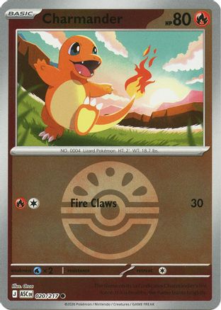 Charmander (Friend Ball) (ASC-020) (Reverse Holofoil)
