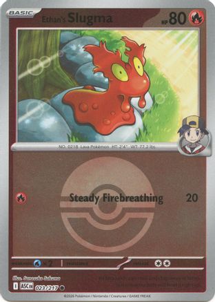 Ethan's Slugma (Poke Ball) (ASC-023) (Reverse Holofoil)