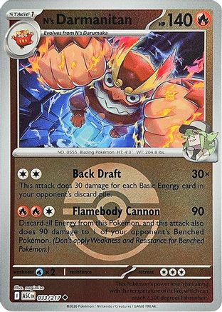 N's Darmanitan (Poke Ball) (ASC-033) (Reverse Holofoil)