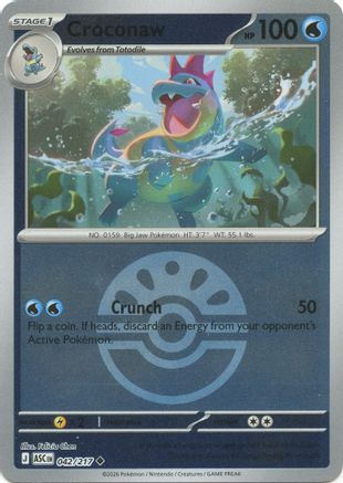 Croconaw (Friend Ball) (ASC-042) (Reverse Holofoil)