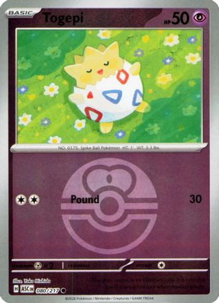 Togepi (Love Ball) (ASC-080) (Reverse Holofoil)
