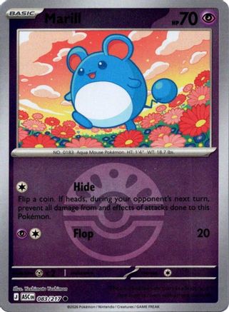 Marill (Friend Ball) (ASC-083) (Reverse Holofoil)