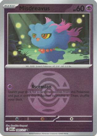 Misdreavus (Dusk Ball) (ASC-085) (Reverse Holofoil)