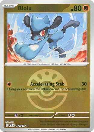 Riolu (Friend Ball) (ASC-112) (Reverse Holofoil)