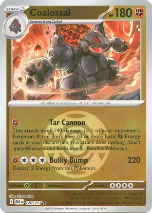 Coalossal (Dusk Ball) (ASC-120) (Reverse Holofoil)