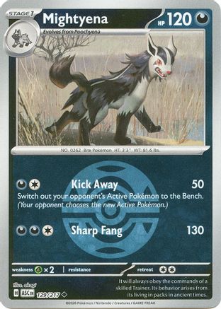Mightyena (Dusk Ball) (ASC-129) (Reverse Holofoil)