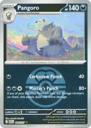 Pangoro (Love Ball) (ASC-140) (Reverse Holofoil)