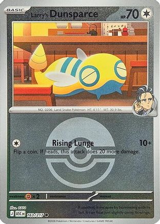 Larry's Dunsparce (Poke Ball) (ASC-163) (Reverse Holofoil)