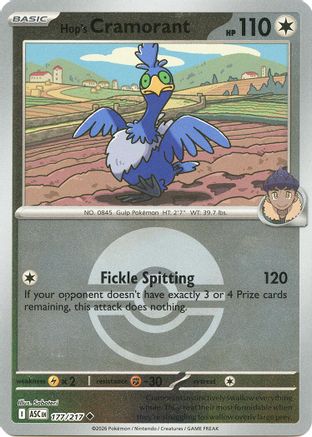 Hop's Cramorant (Poke Ball) (ASC-177) (Reverse Holofoil)
