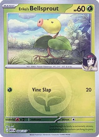Erika's Bellsprout (Energy Symbol Pattern) (ASC-004) (Reverse Holofoil)