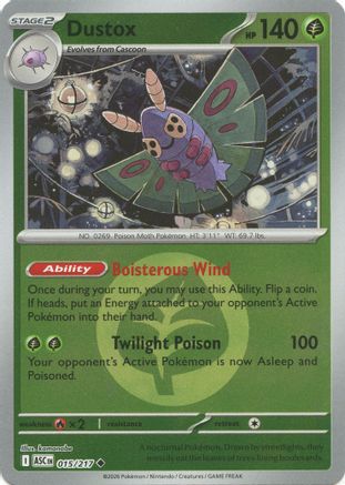 Dustox (Energy Symbol Pattern) (ASC-015) (Reverse Holofoil)