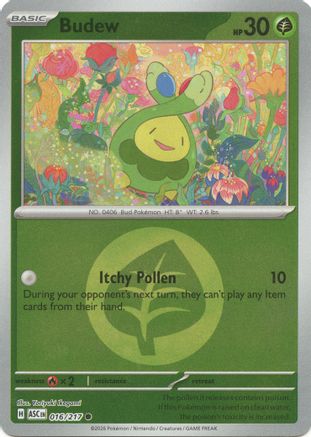 Budew (Energy Symbol Pattern) (ASC-016) (Reverse Holofoil)