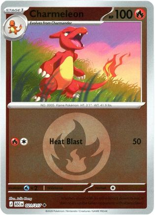 Charmeleon (Energy Symbol Pattern) (ASC-021) (Reverse Holofoil)