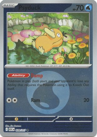 Psyduck (Energy Symbol Pattern) (ASC-039) (Reverse Holofoil)