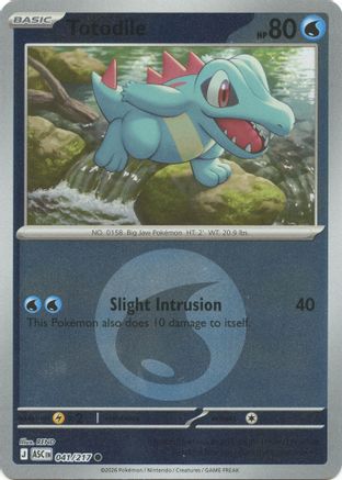 Totodile (Energy Symbol Pattern) (ASC-041) (Reverse Holofoil)