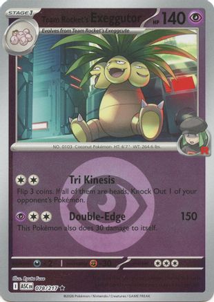 Team Rocket's Exeggutor (Energy Symbol Pattern) (ASC-078) (Reverse Holofoil)