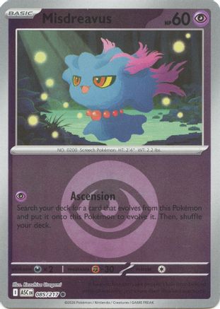 Misdreavus (Energy Symbol Pattern) (ASC-085) (Reverse Holofoil)