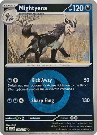 Mightyena (Energy Symbol Pattern) (ASC-129) (Reverse Holofoil)