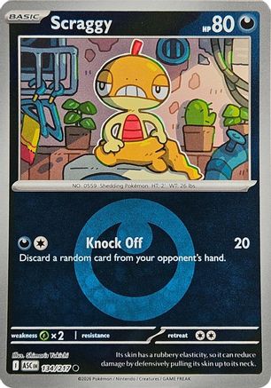 Scraggy (Energy Symbol Pattern) (ASC-134) (Reverse Holofoil)