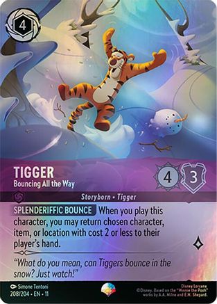Tigger - Bouncing All the Way (Epic) (11-208) (Holofoil)