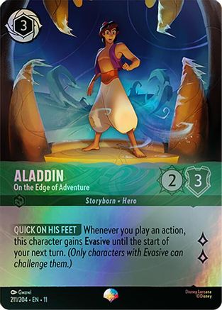 Aladdin - On the Edge of Adventure (Epic) (11-211) (Holofoil)