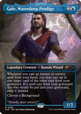 Gale, Waterdeep Prodigy (SLD-2488) (Foil)