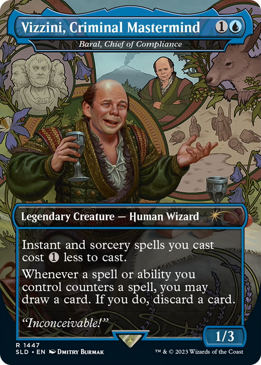 Vizzini, Criminal Mastermind / Baral, Chief of Compliance (SLD-1447) (Borderless) (Foil)