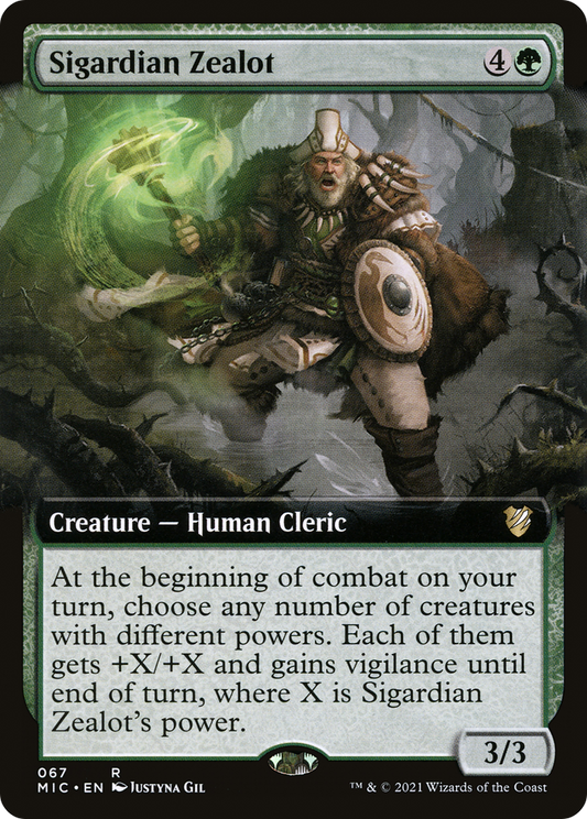 Sigardian Zealot (MIC-067) (Extended Art)