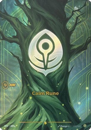 Calm Rune (Alternate Art) (SFD-R02a) (Foil)