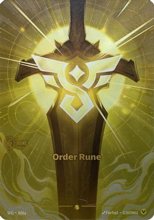 Order Rune (Alternate Art) (SFD-R06a) (Foil)