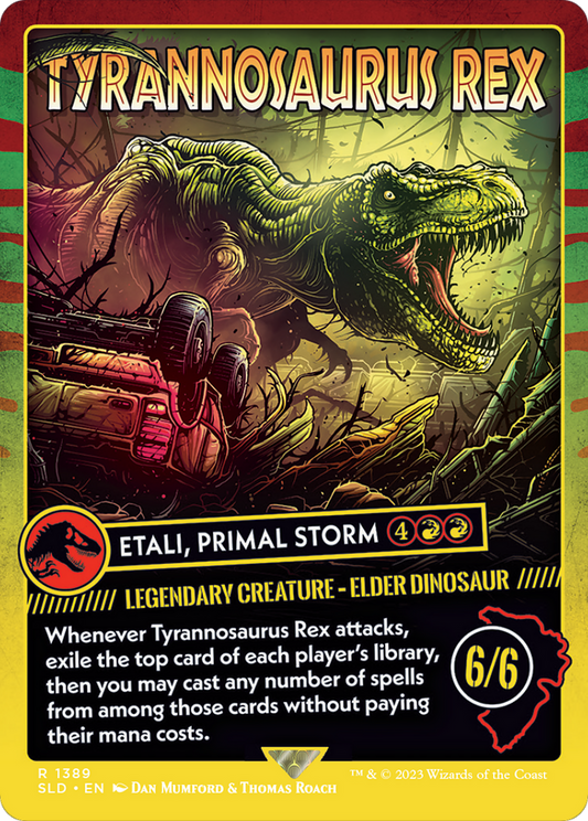 Tyrannosaurus Rex / Etali, Primal Storm (SLD-1389) (Borderless)