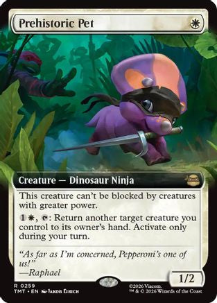 Prehistoric Pet (Extended Art) (TMT-259) (Foil)