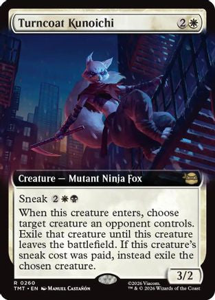 Turncoat Kunoichi (Extended Art) (TMT-260) (Foil)