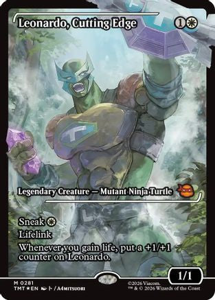 Leonardo, Cutting Edge (Showcase) (TMT-281) (Foil)