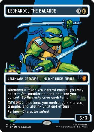 Leonardo, the Balance (0083) (Borderless) (Surge Foil) (TMC-083)