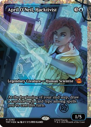April O'Neil, Hacktivist (0292) (Showcase) (Fracture Foil) (TMT-292)