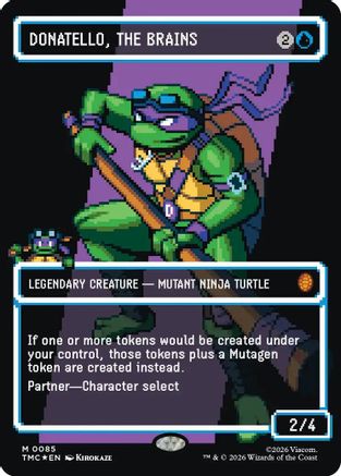 Donatello, the Brains (0085) (Borderless) (Surge Foil) (TMC-085)