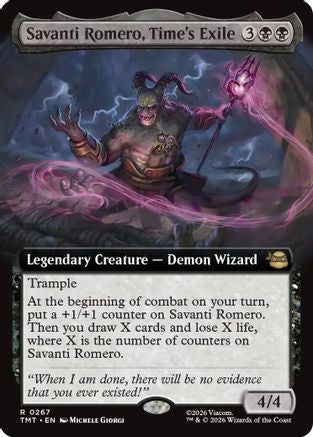 Savanti Romero, Time's Exile (Extended Art) (TMT-267) (Foil)