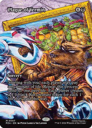 Plague of Vermin (Borderless) (PZA-007) (Foil)