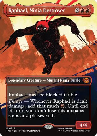 Raphael, Ninja Destroyer (Borderless) (TMT-218)