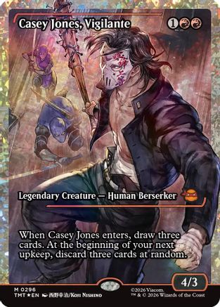 Casey Jones, Vigilante (0296) (Showcase) (Fracture Foil) (TMT-296)