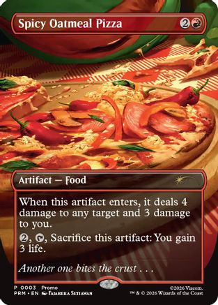 Spicy Oatmeal Pizza (Borderless) (UMP-003) (Foil)