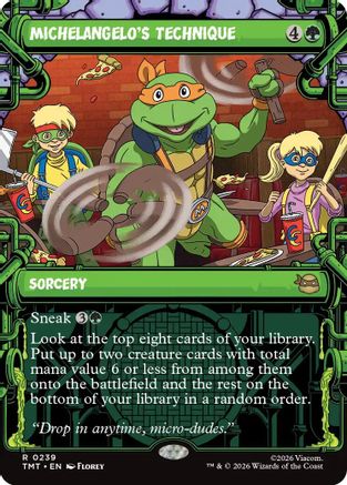 Michelangelo's Technique (Showcase) (TMT-239) (Foil)